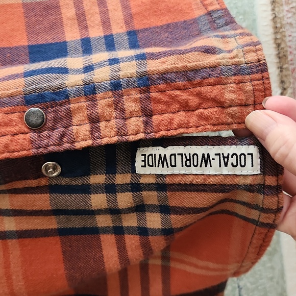 Kavu Flannel Snap (buttondown) Shirt sz M - Picture 2 of 6